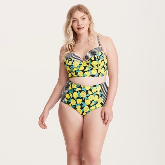 torrid lemon bathing suit